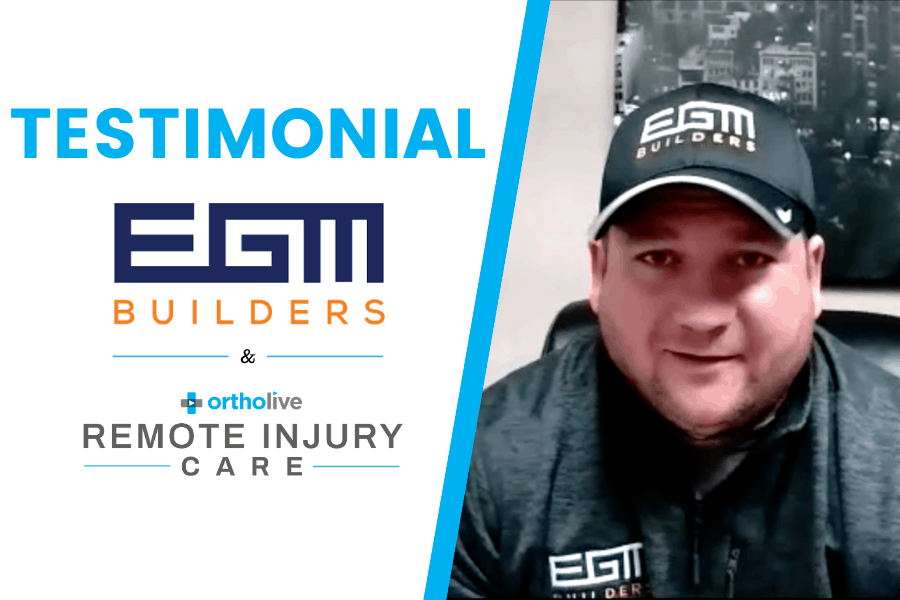 EGM – RIC EGM Builders Ortholive Testimonial about getting injured employees back to work quickly