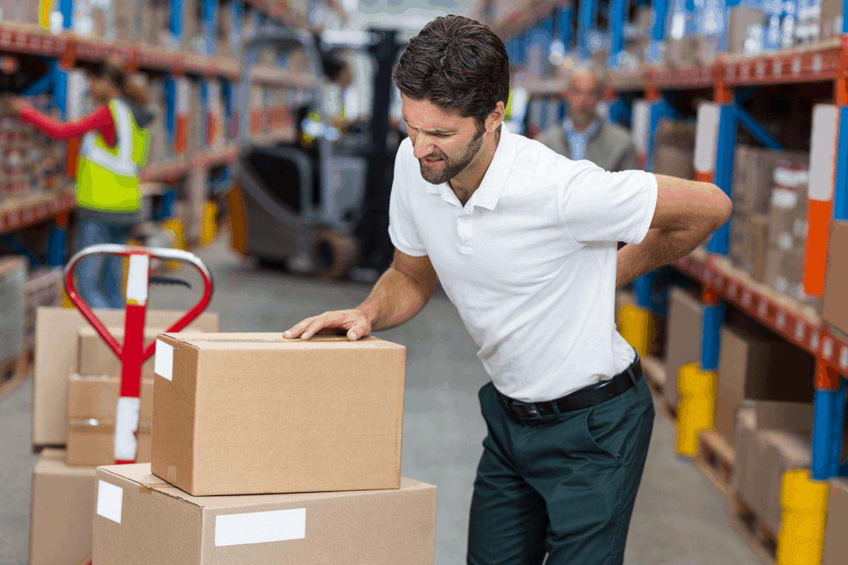 Why are Musculoskeletal Disorders a Problem in the Workplace? Warehouse employee with Musculoskeletal Disorders in the Workplace