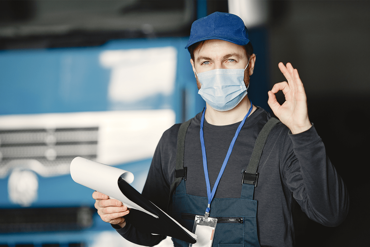 Will COVID Cases Slow Down the Workers’ Compensation System Work supervisor practices safe COVID-19 guidelines