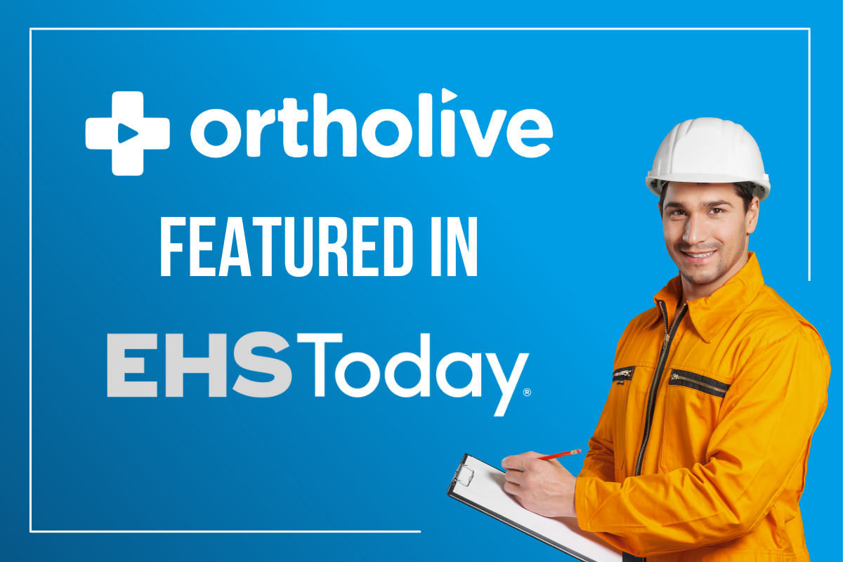 Ortholive remote injury care's telemedicine for employers replaces ER visits with virtual medical care